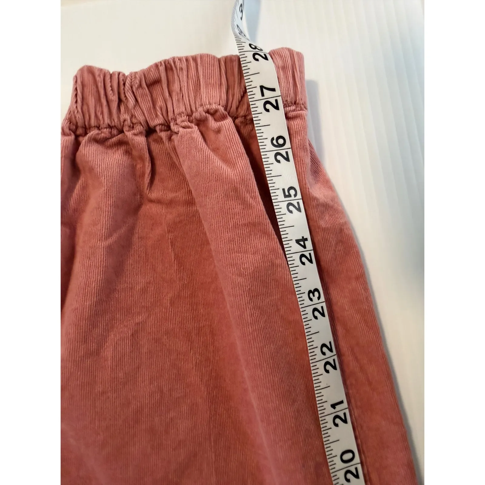 Boden Pink Corduroy Jogger Pants Elastic‎ Waist Ankle Cuff Women's Size 10L - Image 11