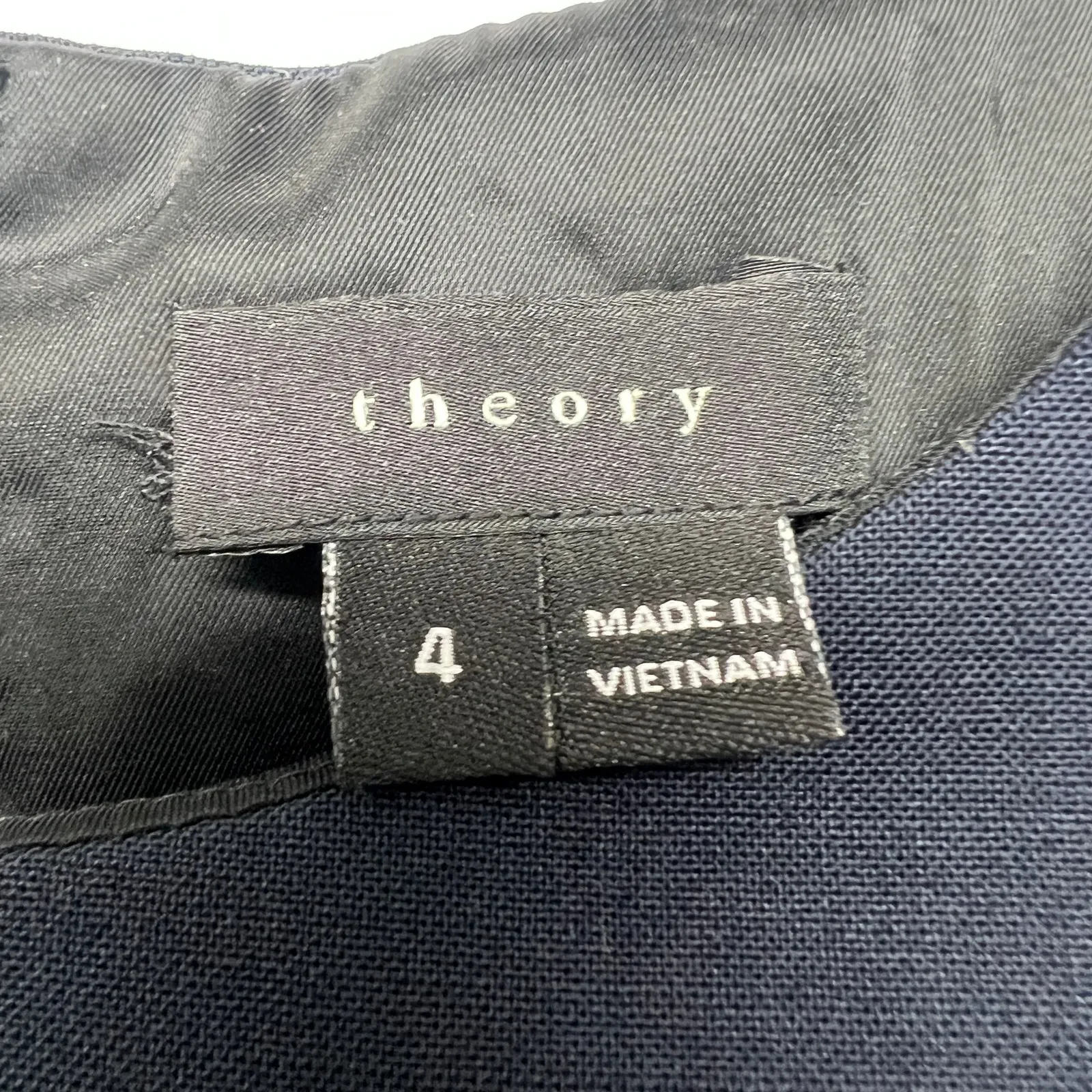 Theory Dress Womens 4 Virgin Wool Event Party Occasion Workwear Quiet Luxury - Image 2