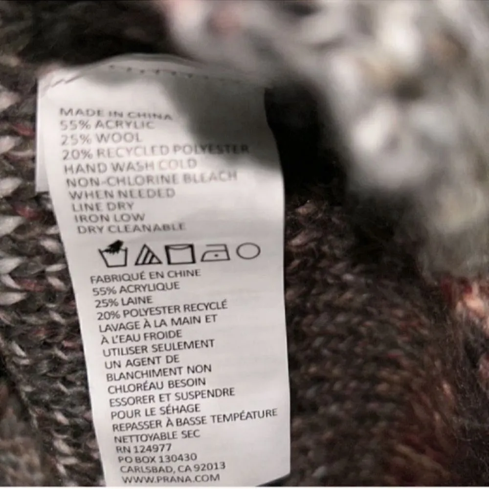 PrAna Autumn Rein Wool Blend
Oversized Turtleneck Sweater(Size XS) - Image 8