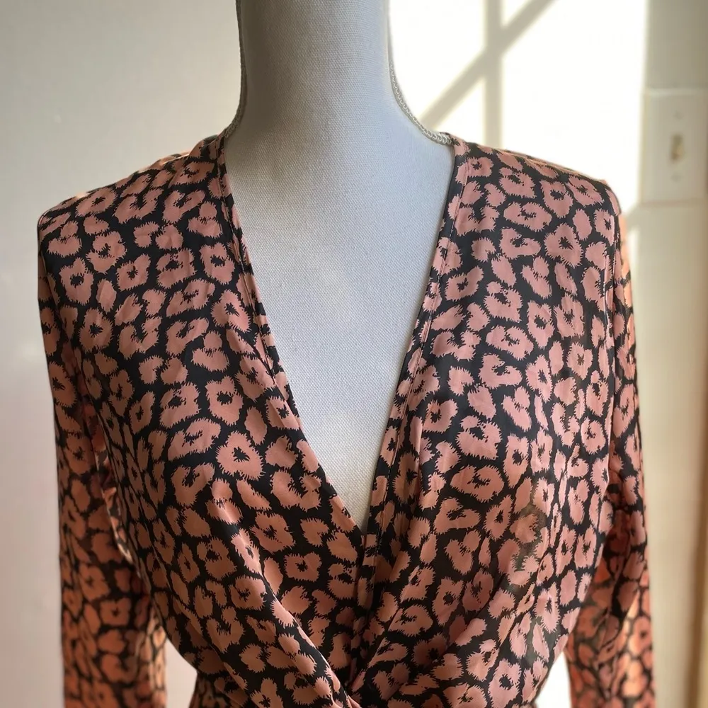 CLUB L LONDON ANIMAL PRINT DRESS Pink Size 6 - Image 3