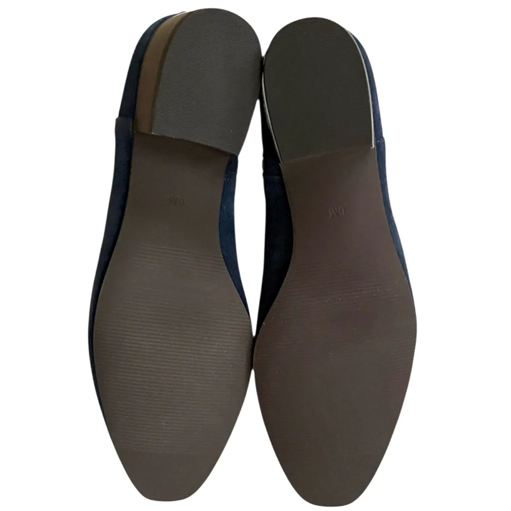 Like New Talbots Leather Ankle Booties Navy Size 6 - Image 6