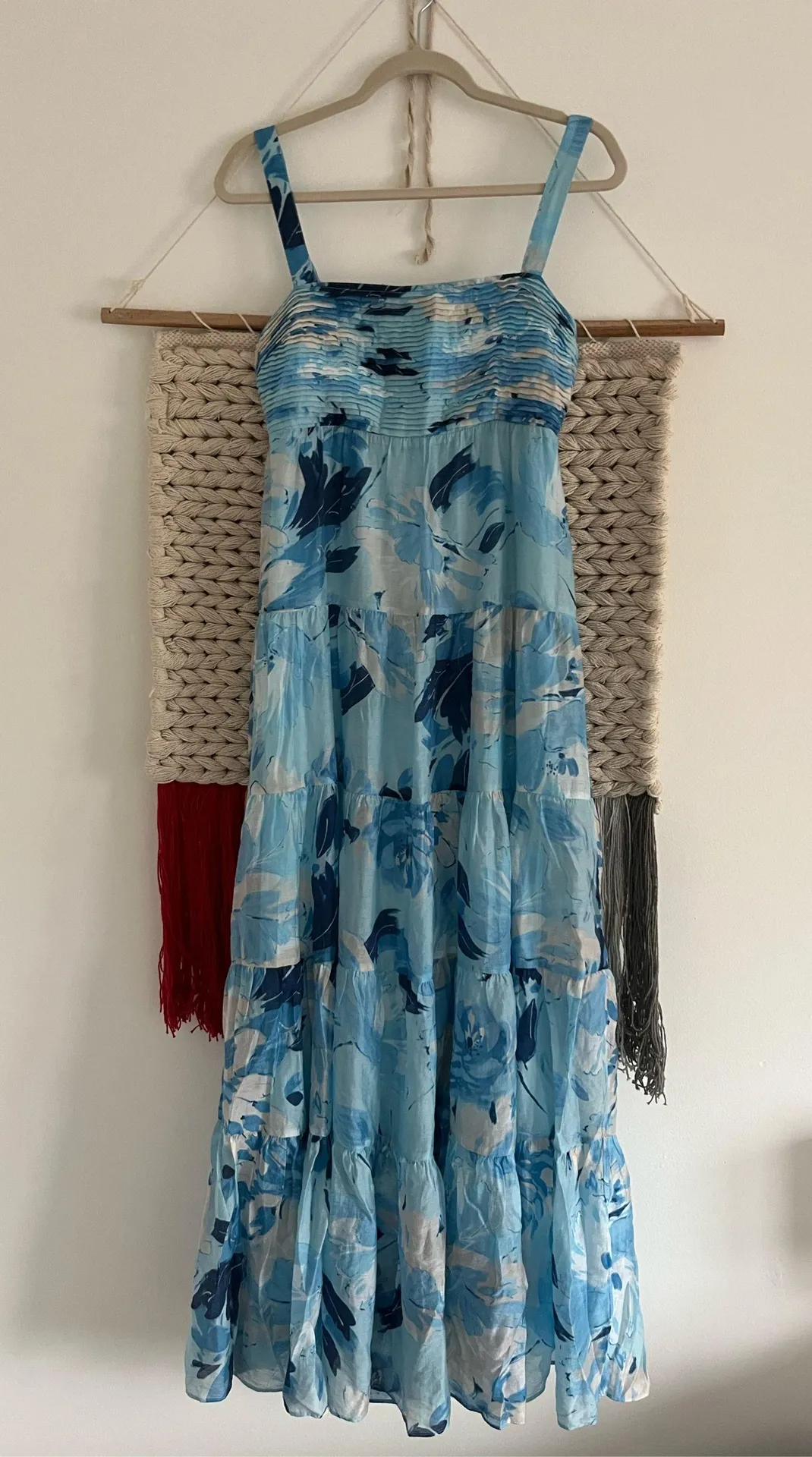 Abercrombie Blue Floral Maxi Dress - Image 3