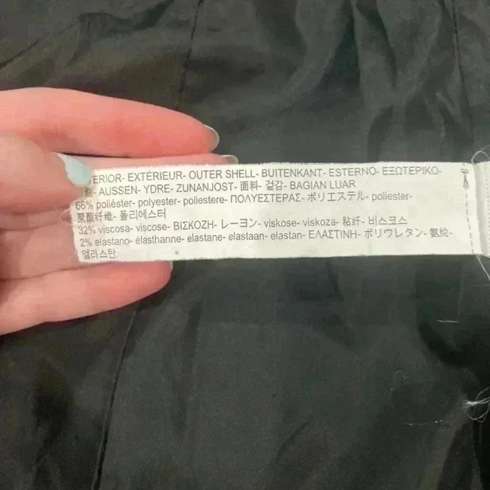 Zara grey and white blazer in size 2 - Image 5