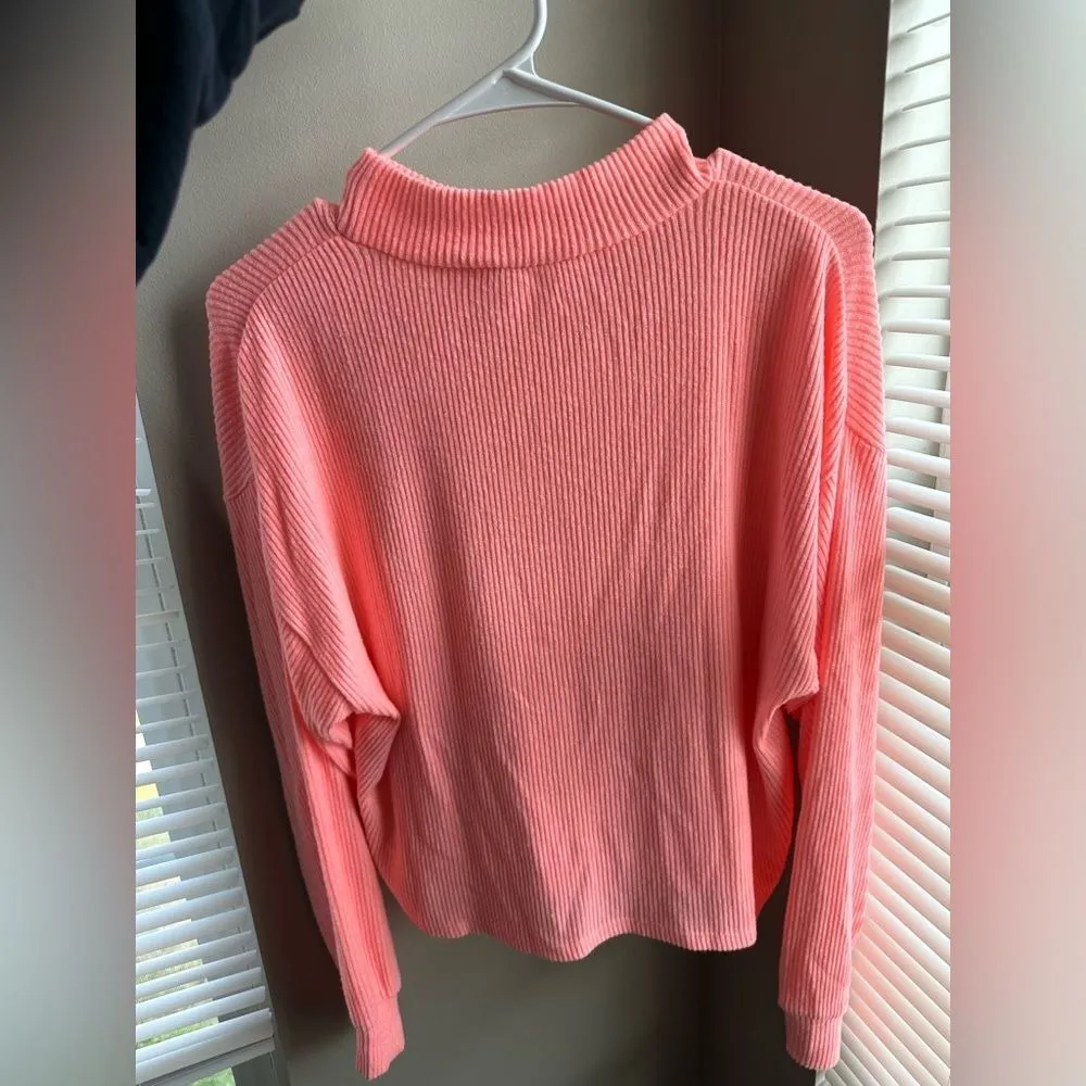 Pink shirt‎ with half turtle neck - Image 4