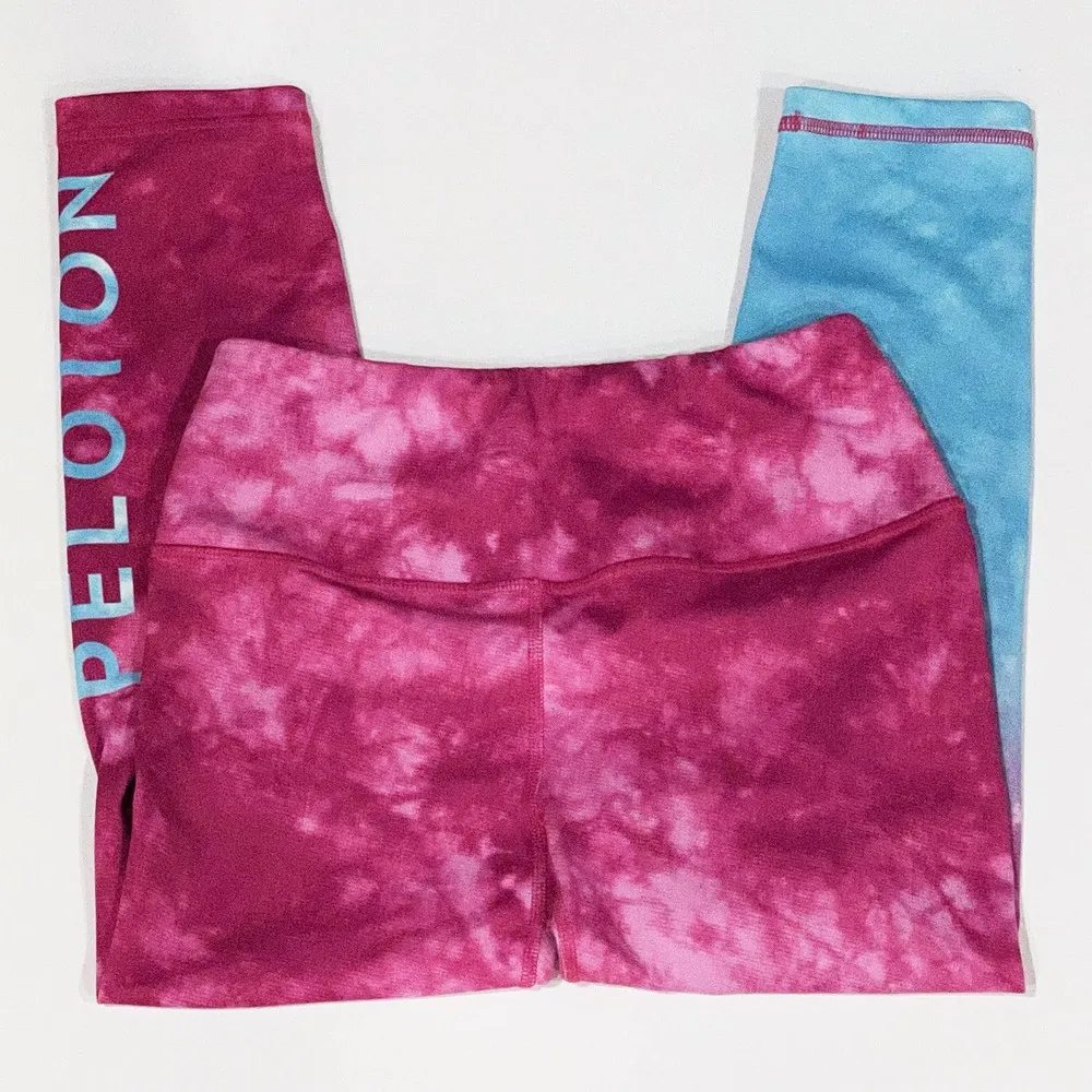 Peloton MFW S Ombre Mist Capri Legging Miami Fit Wear Kali Pink Blue Workout - Image 5