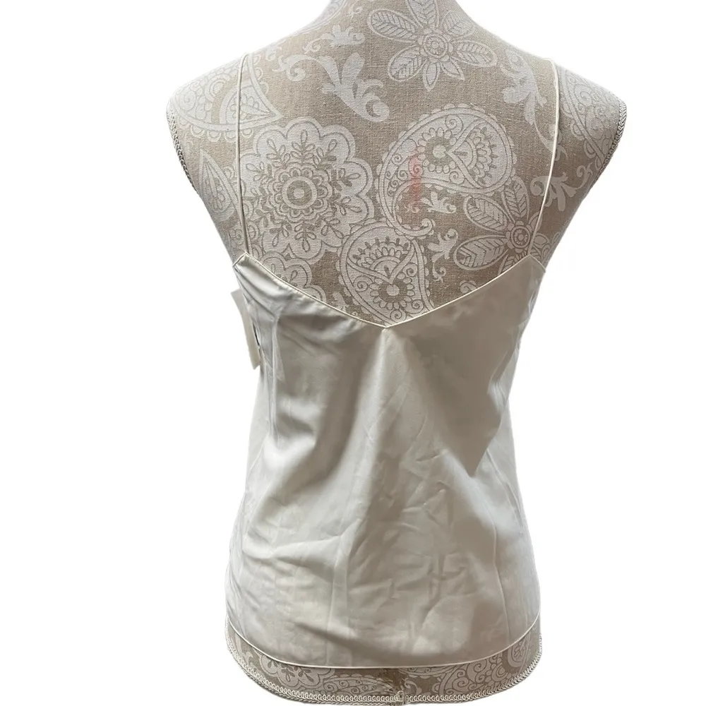 THEORY Silk Camisole Ivory Size Small - Image 3