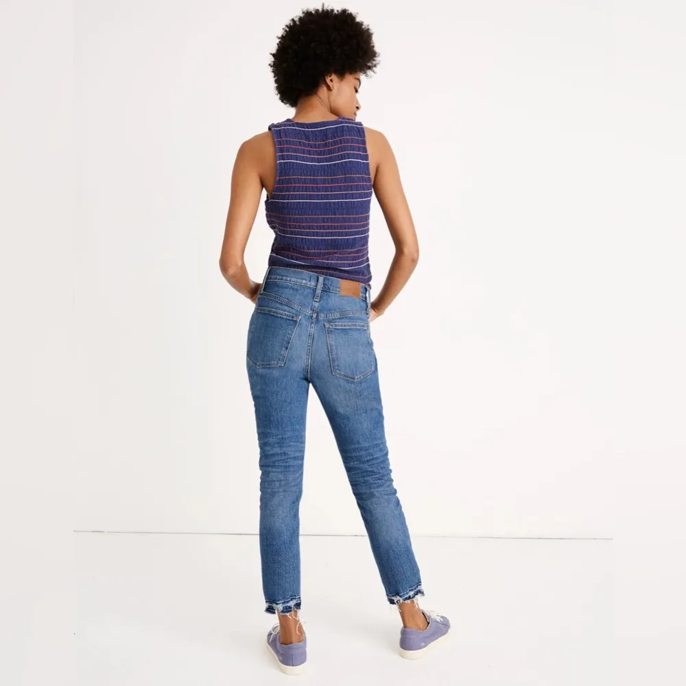 Madewell The High Rise Slim Crop Boyjean Jeans in Melbourne Wash 24 - Image 62