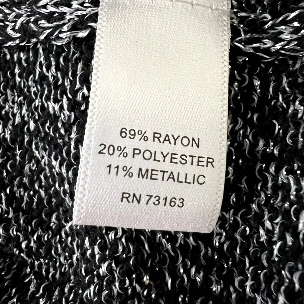 Cupio Black Sparkly Knitted Crewneck Sweater - Image 8