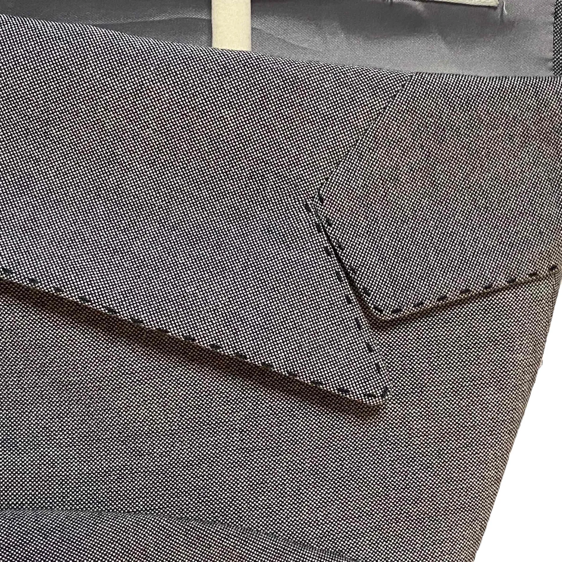 Anne Klein 2 Suits Womens Heathered Gray‎ Stitched Edging Blazer Jacket Size 10 - Image 8