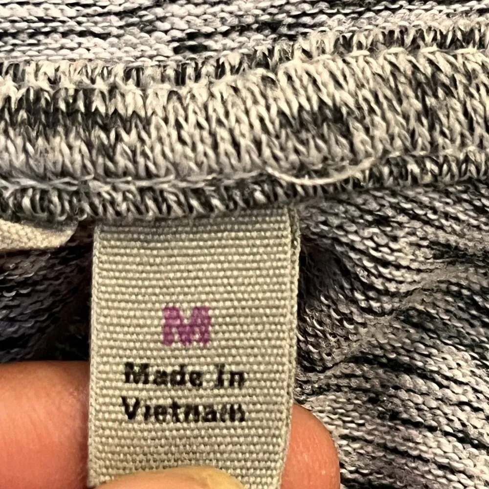 Athleta Heathered Gray Blissful Open Front Wrap Hooded Cardigan Sweater SZ M - Image 10