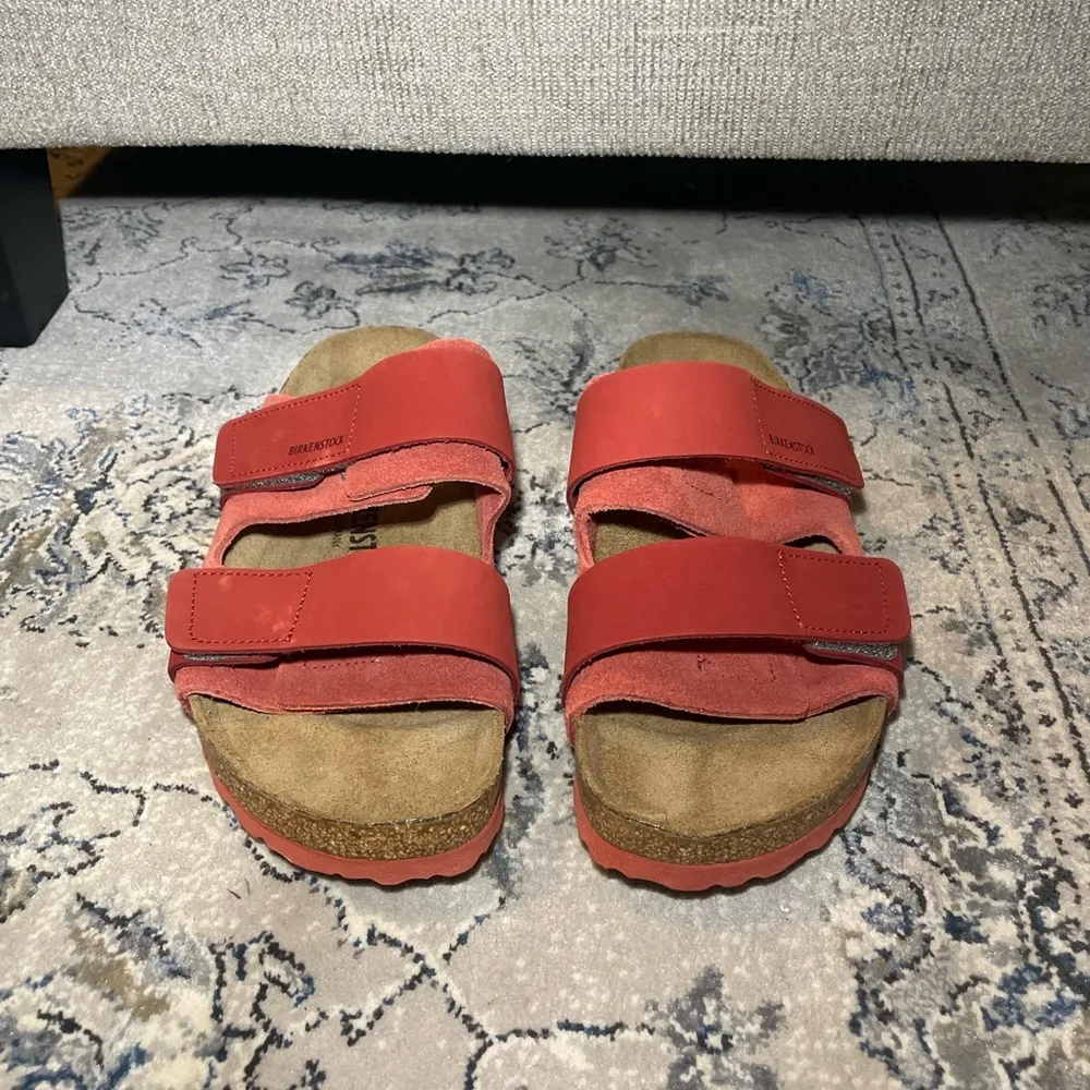 Birkenstock Uji Nubuck-Suede Leather in Sienna Red - Image 4