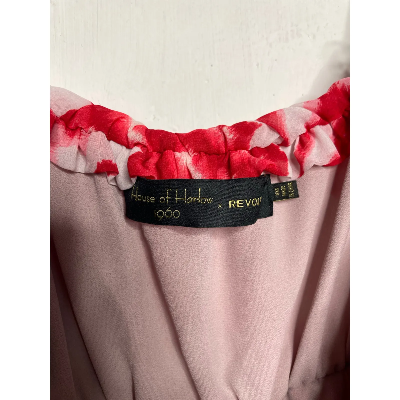 House of Harlow 1960 X Revolve Davi Midi Dress Red Floral Size XXS - Image 4