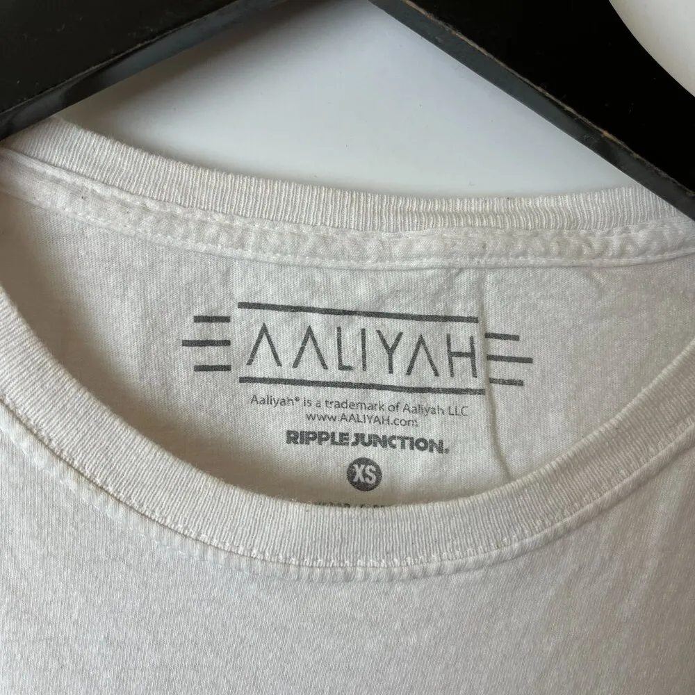 Aaliyah Rap Tee T Shirt Small S White Womens Graphic - Image 7