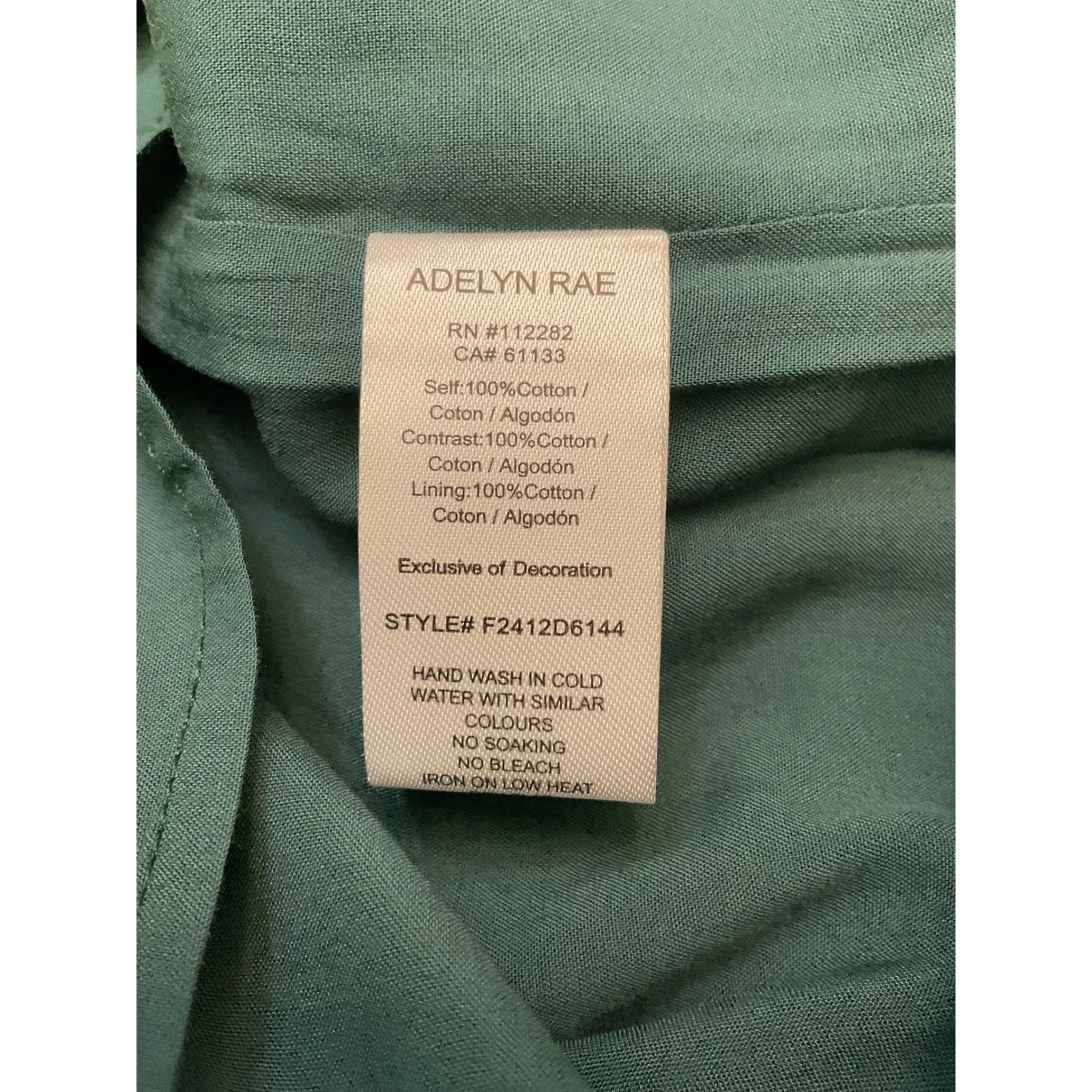 Adeline Rae Whimsical Boho Floral Print Long Sleeve Tassel Tie Neck Dress Large - Image 14