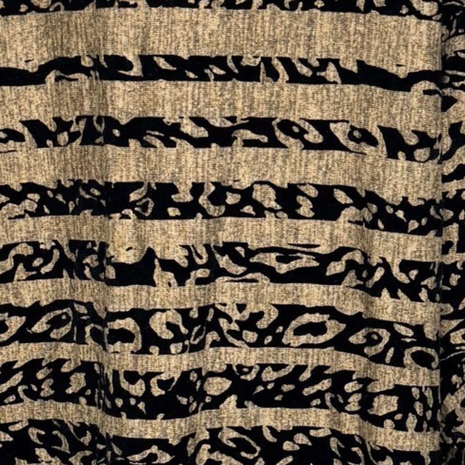 Tacera Dress Women 2X Brown Black Stripe Cheetah Print Removable Necklace Career - Image 7