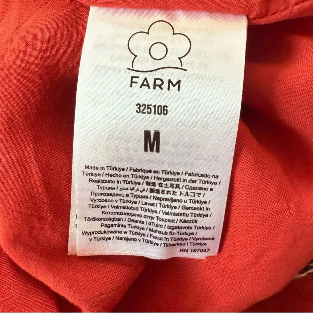 FARM Rio Vibrant Red and Blue Patterned Dress Parrots - Image 13