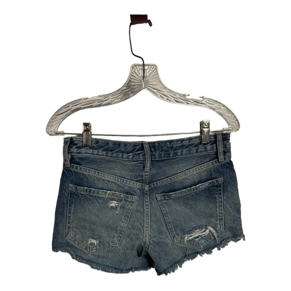 We The Free Good Times Relaxed Denim Blue Jean Cut Off Shorts in Beach Bum 24 - Image 4