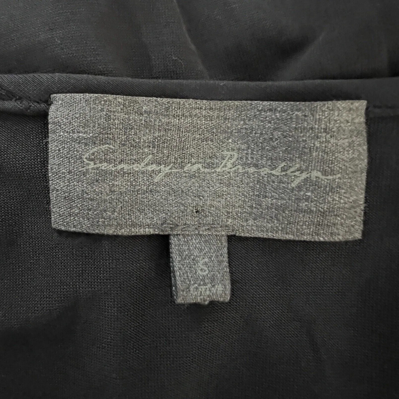 Anthropologie Sunday in Brooklyn Blouse Womens Small Black Wrap Front Ruffle‎ - Image 6