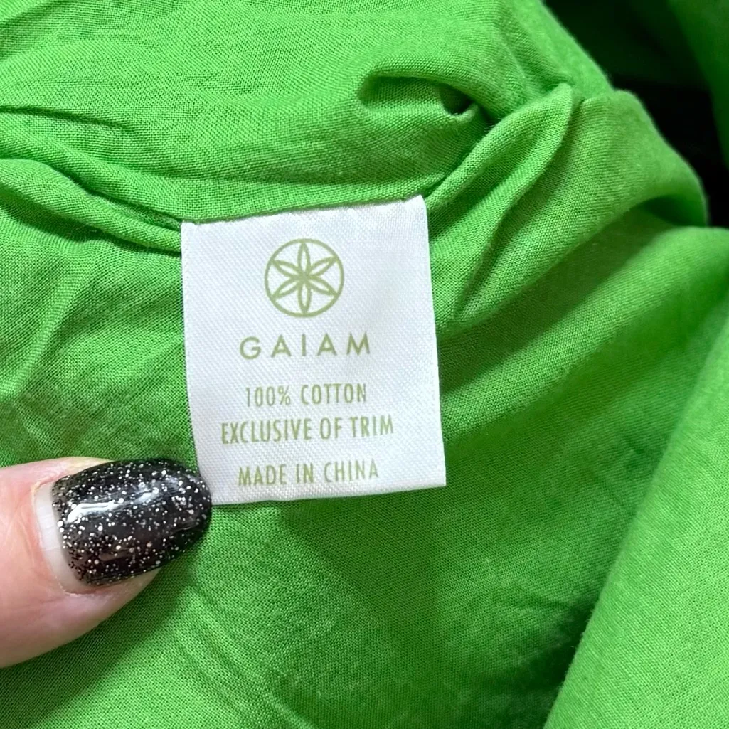 Gaiam Backpack Flower Power Bag Green Floral - Image 5