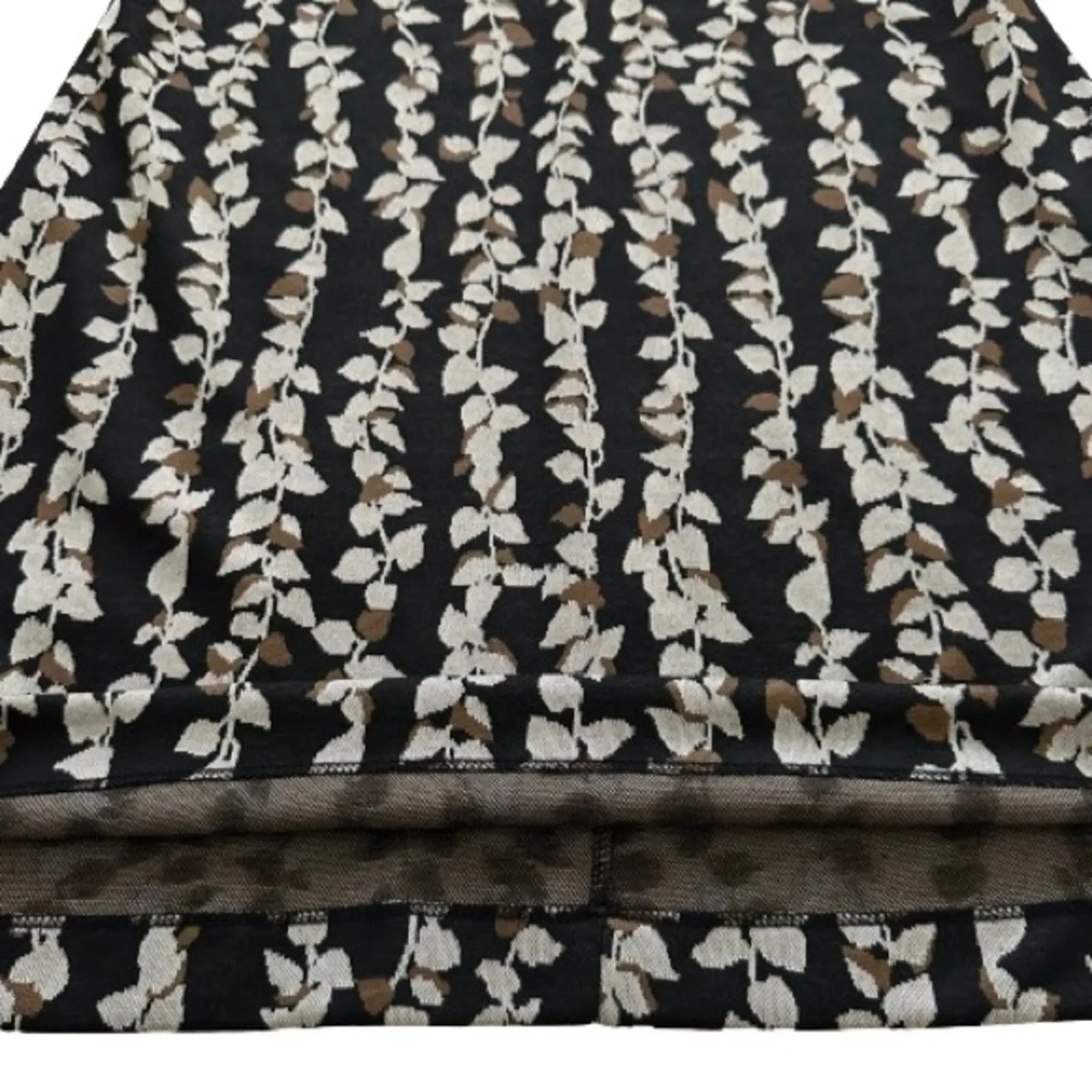 Tommy Hilfiger Dress Black Tan Leaf Print Short Sleeve Casual Shift Size 8 NWOT - Image 10