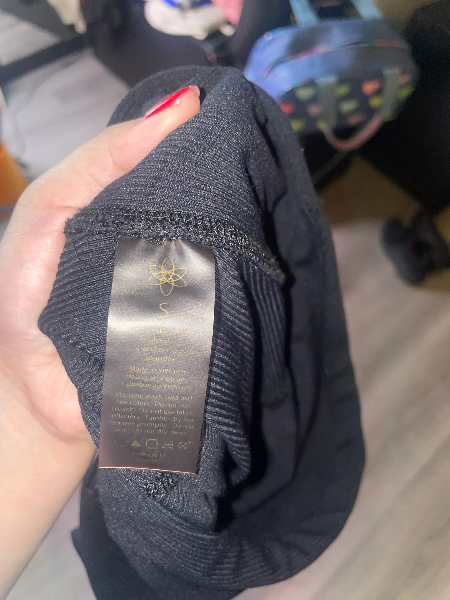 Harmony Balance High Waisted Black Leggings Small Like - Image 2