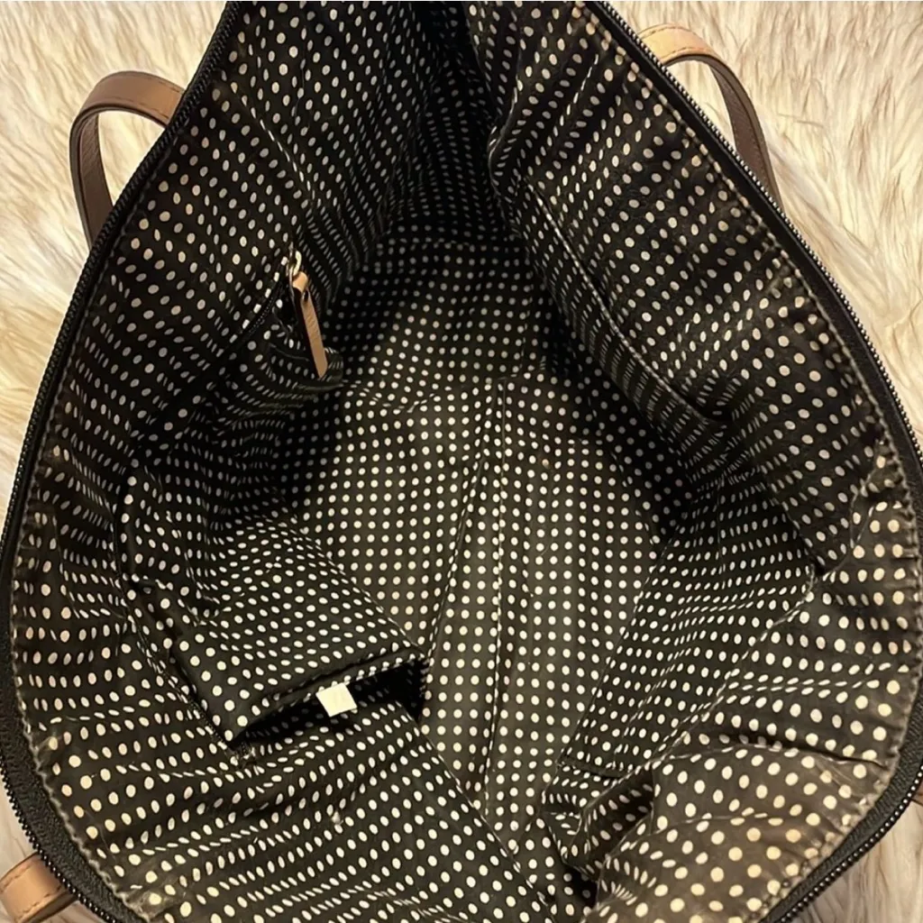 Kate Spade Black and White Bow Tote - Image 4