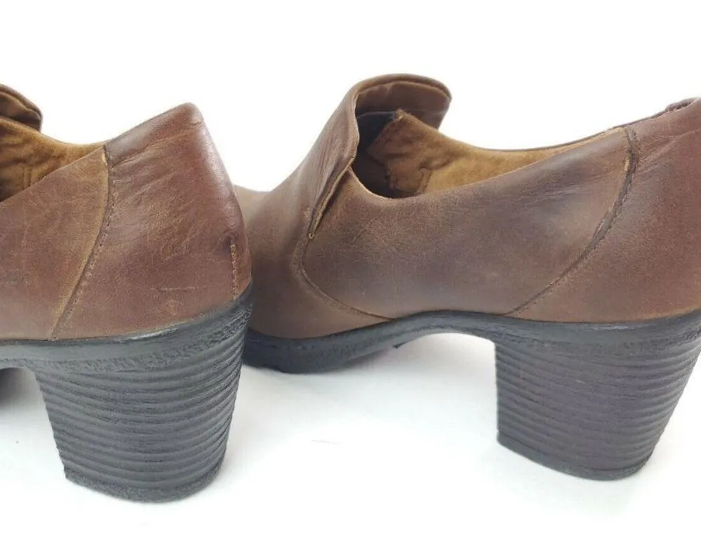 Born Concept boc Carla Brown Oiled Leather Lug Sole Booties boot Shoes 8.5 - Image 4