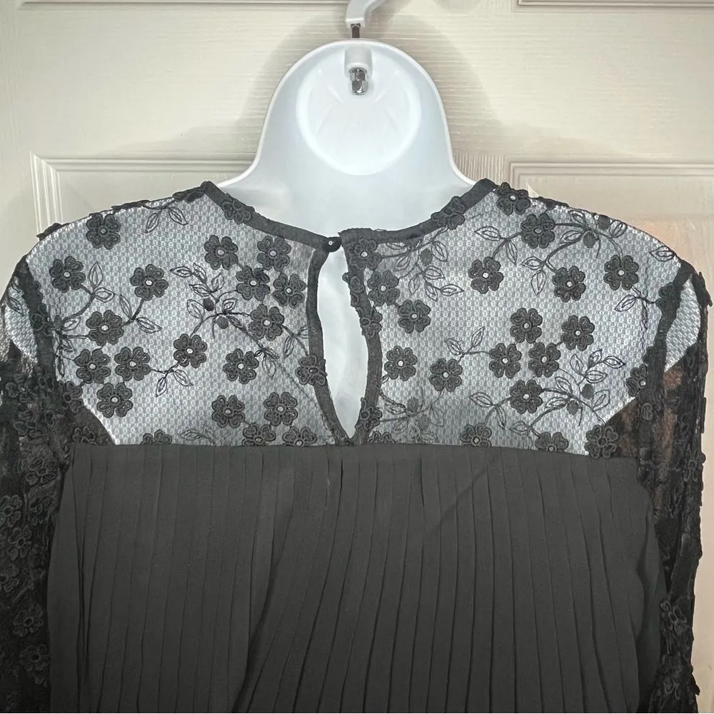 Modcloth Dauntless Dahlias Tiered Mini
Dress Pleated Cocktail Black 8 NWT - Image 10