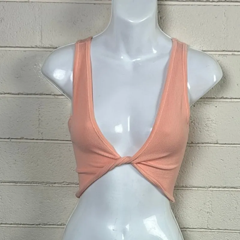 Urban Outfitters Out From Under Wrap It Up Twist Peach Tank Top size XS/S - Image 5