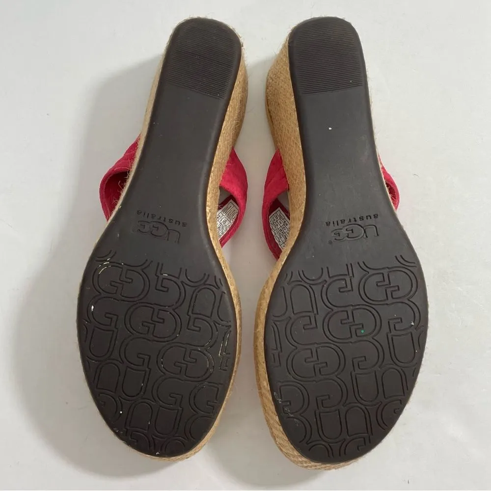 UGG Zamora Espadrilles Women's Sz US 8.5 | EU 39.5 Wedge Flip Flop Sandals Shoes - Image 7