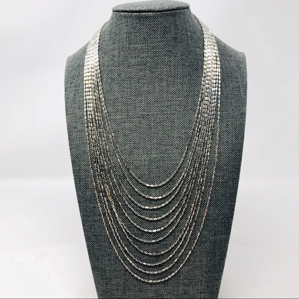 Sterling silver cleopatra necklace, made in Italy - Image 7