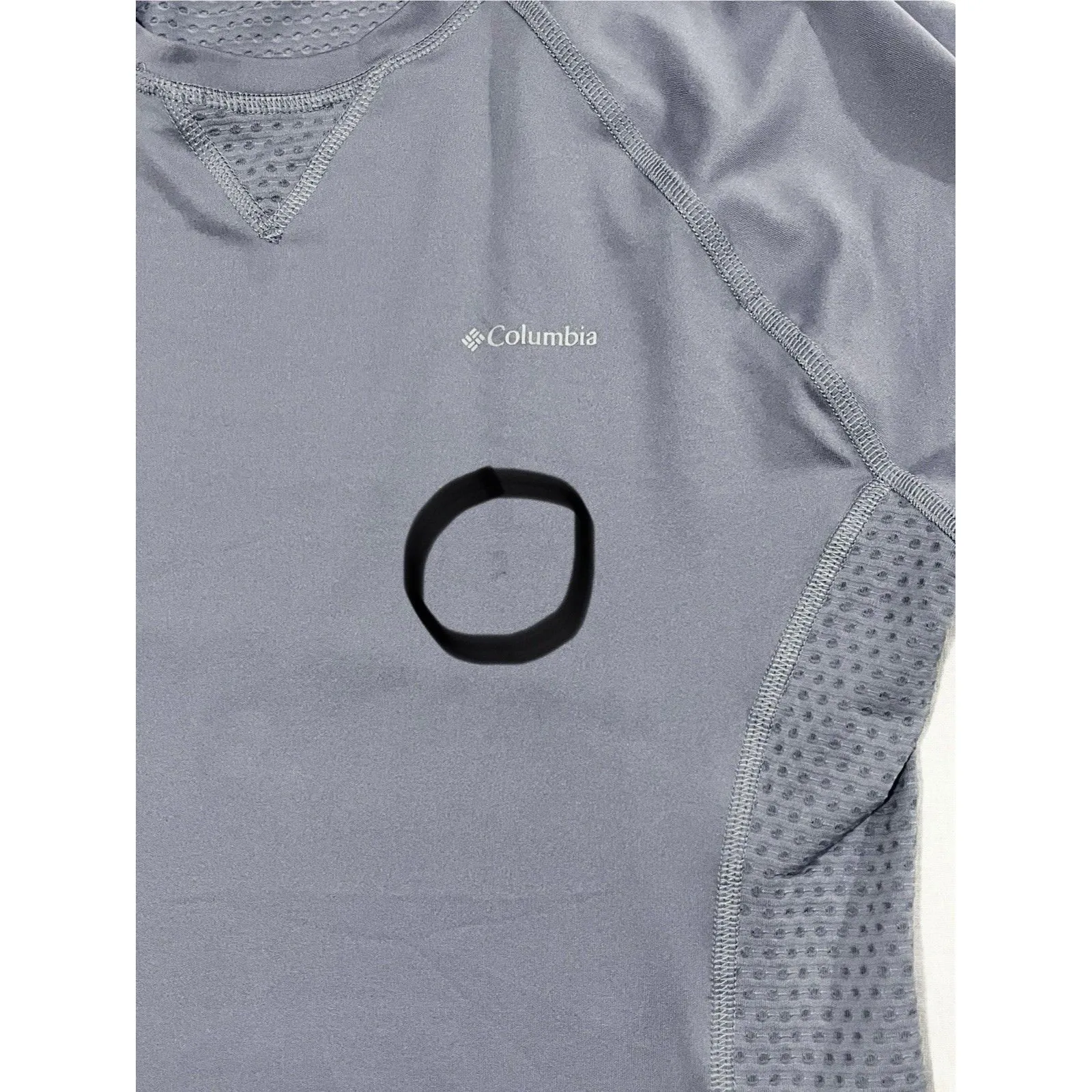 Columbia OmniWick Short Sleeve Stretch Shirt Sz. Medium Hiking Purple Breathable - Image 7