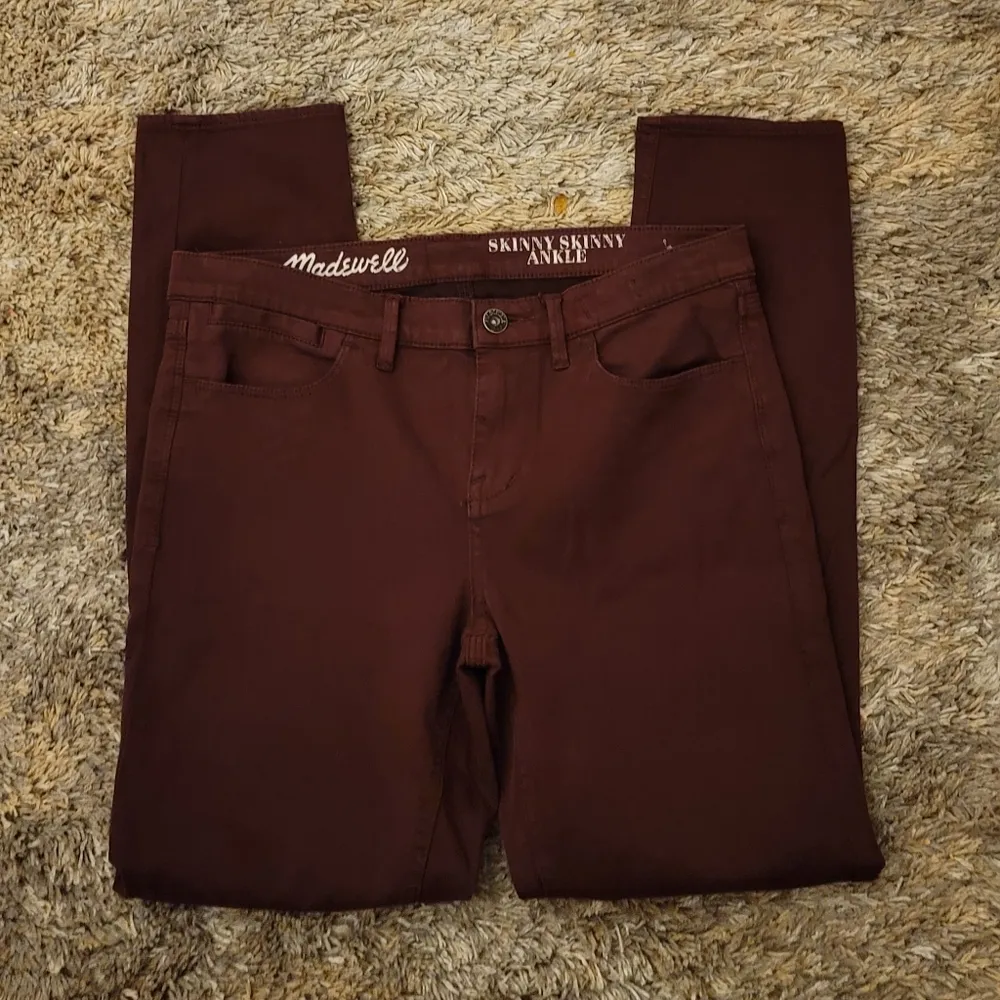 🔥SALE🔥Madewell Purple Skinny Skinny Ankle Fit Pants 29 - Image 4