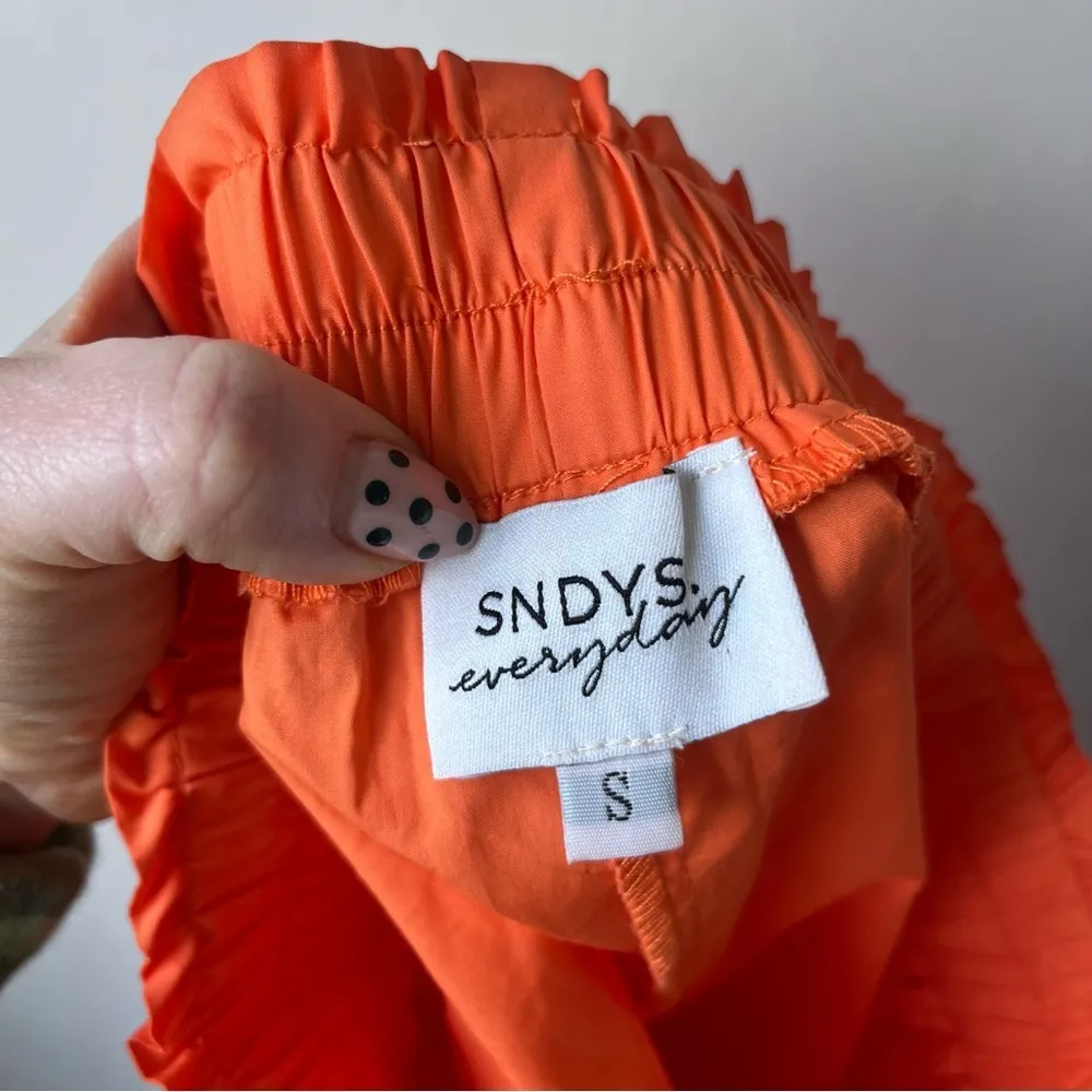 Petal & Pup SNDY's Serina Orange Elastic Waist Shorts S - Image 4