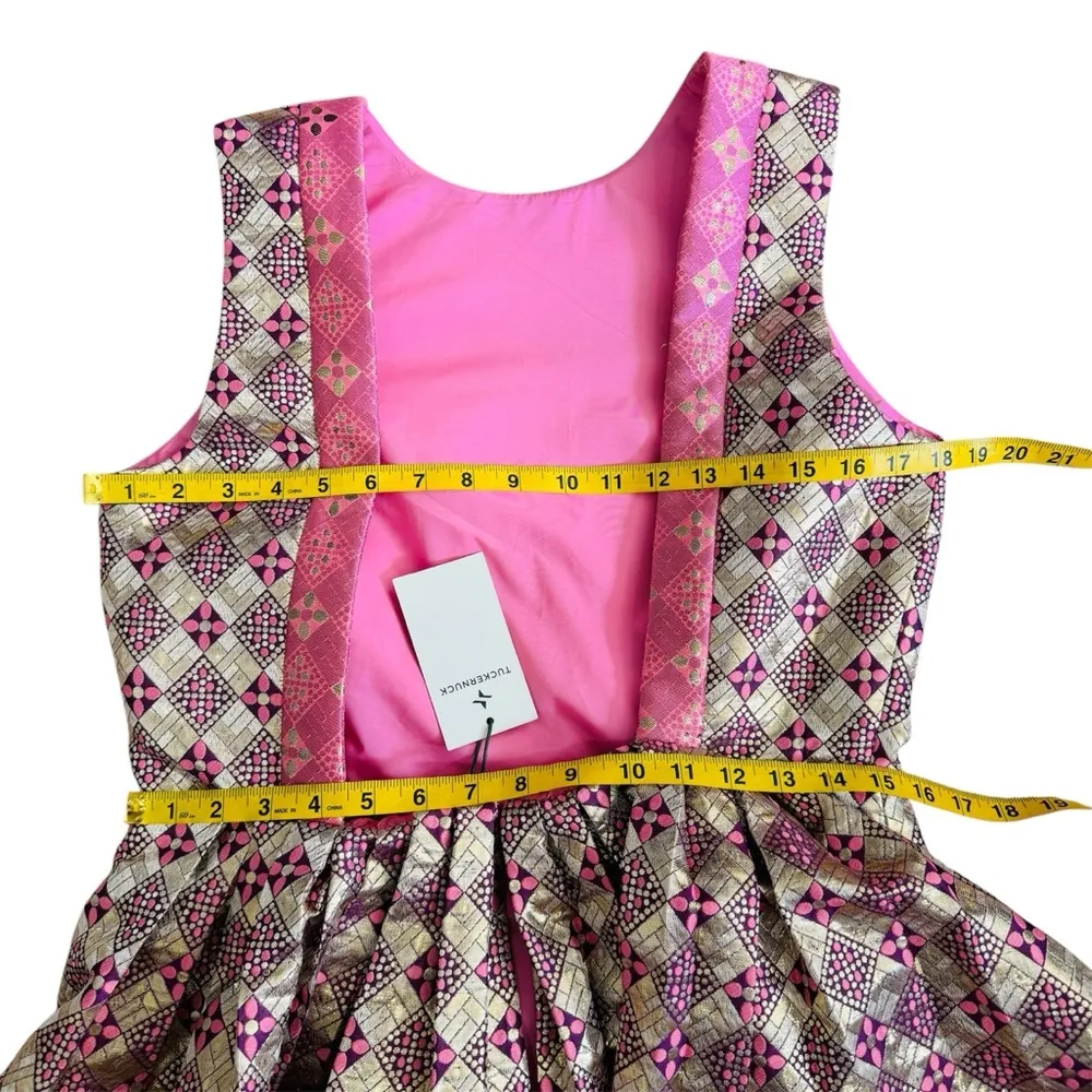 Tuckernuck Champagne Dreams Essie brocade Elegant Sleeveless Dress NEW - Image 7