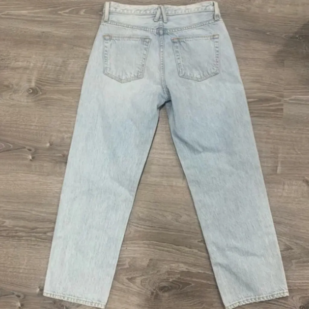 SLVRLAKE Sophie Crop Straight Leg Light Blue Love Song Jeans Size 27 - Image 4