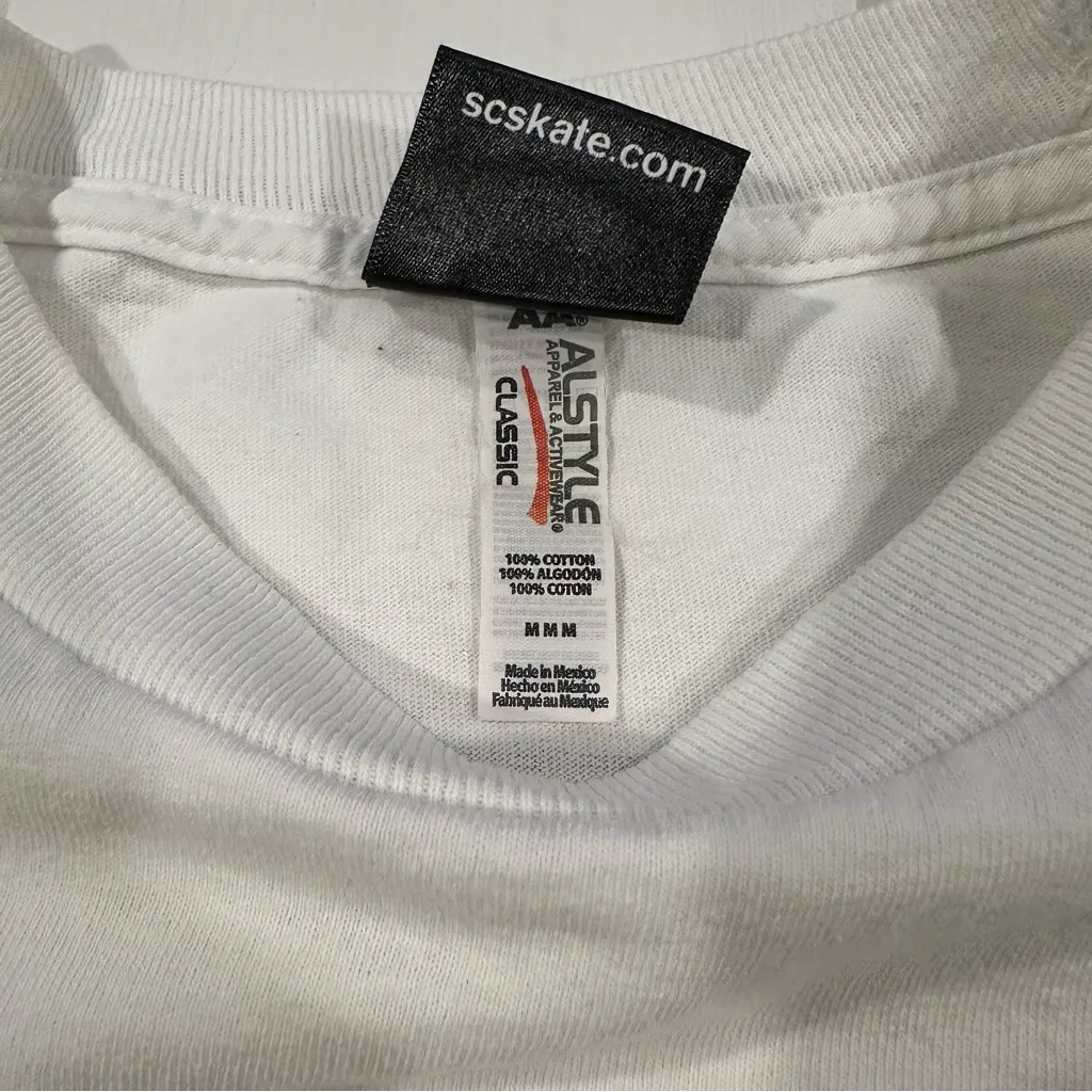 Original Santa Cruz Skateboards Classic Dot white red yellow cotton long sleeve - Image 5