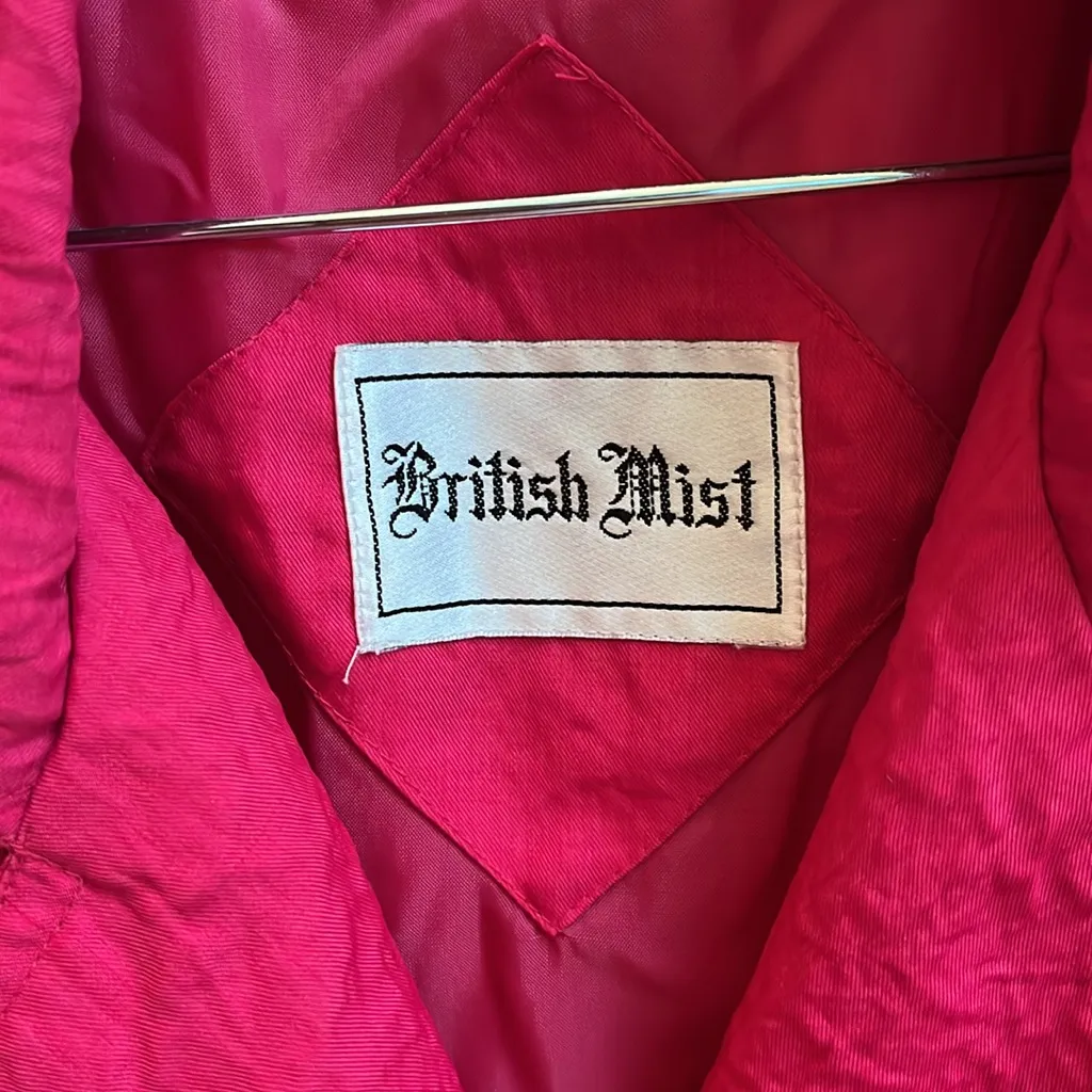 British Mist vintage trench coat size 7/8 Pink - Image 4