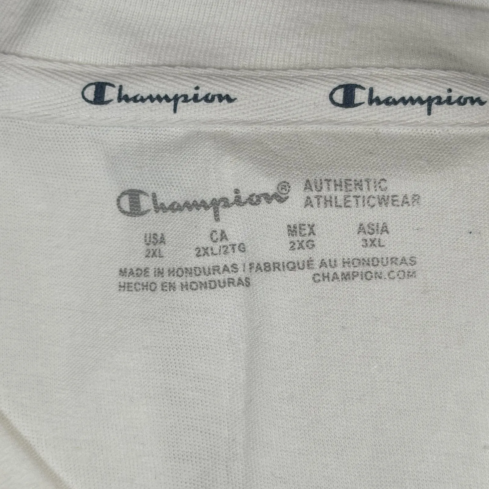 Champion V-neck Tee Women's 2XL Lot of 2 Black and White Loose Fit NEW - Image 3