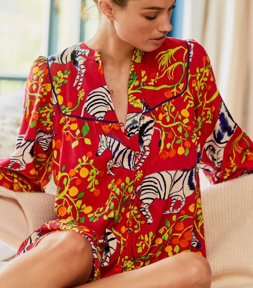 Olivia Wendel x  Flannel Tunic Dress, Size XXS - Image 2