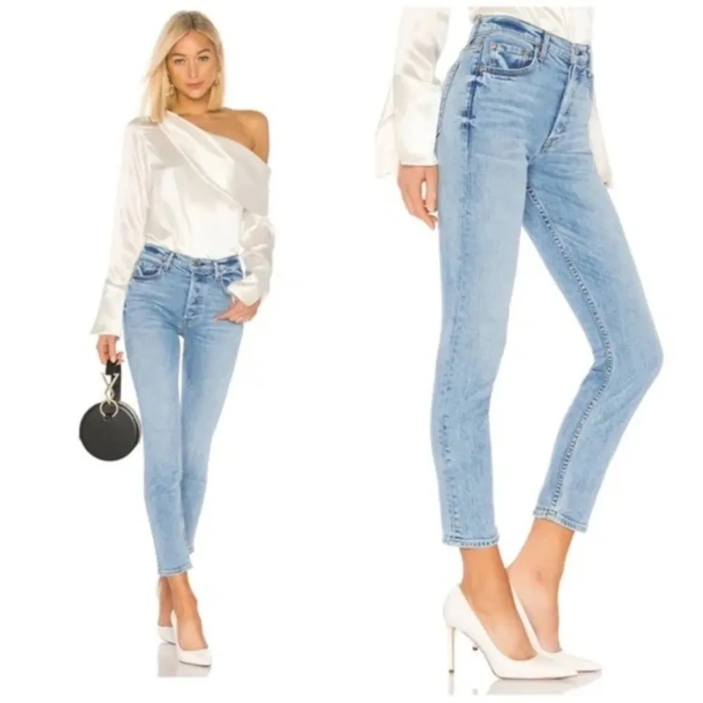 GRLFRND KAROLINA Jeans On The Run High Waist Stretch Denim Women’s Size … - Image 3