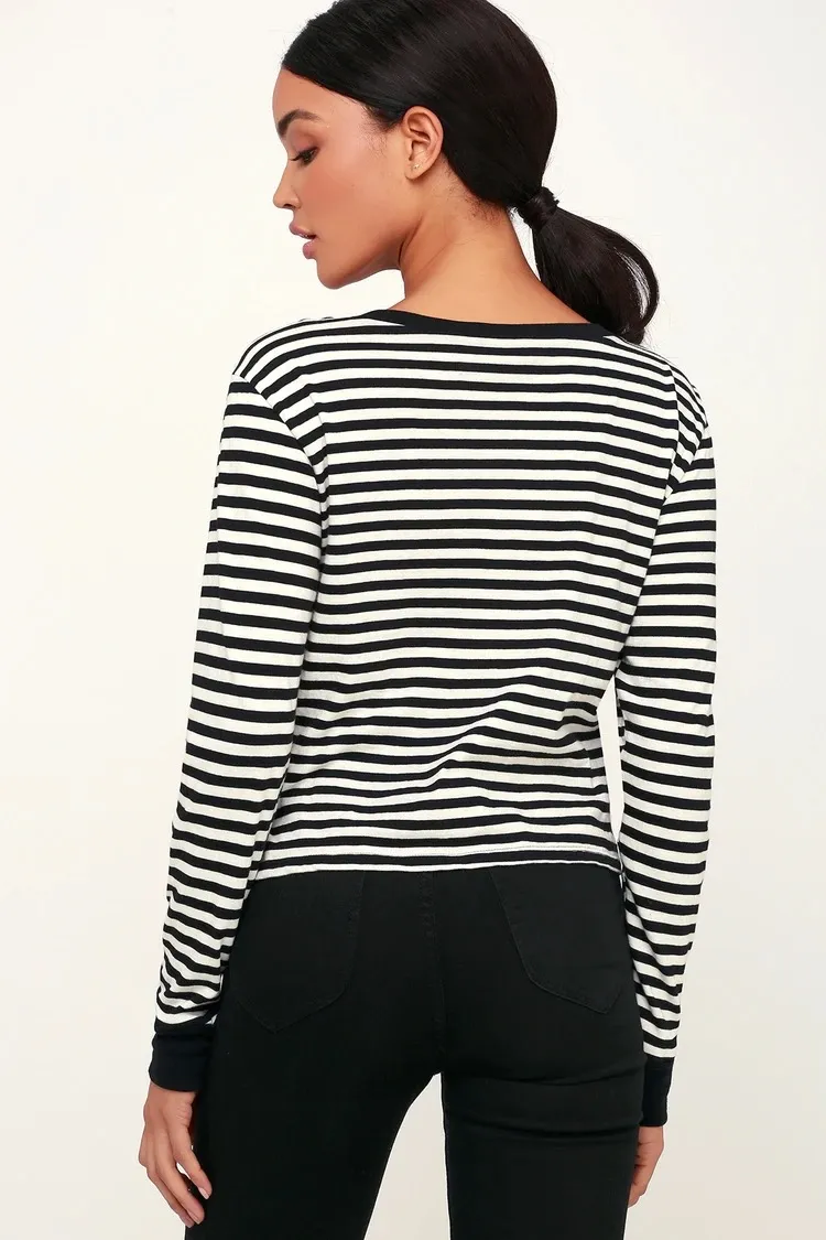 Honey Striped Long Sleeve Top - Image 3