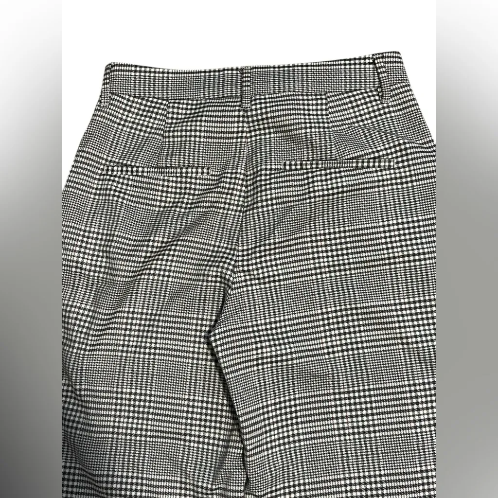 Bershka Black and White Checkered Trousers - Image 3