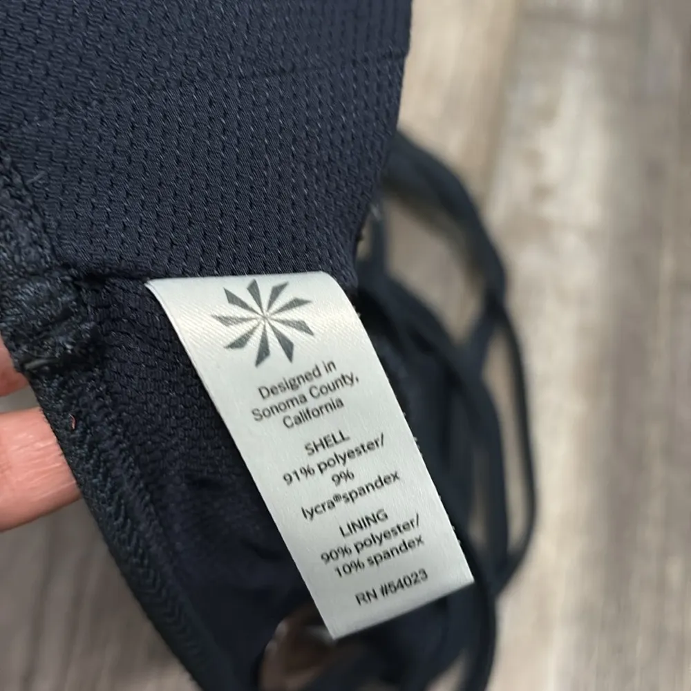 Athleta Blue Textured Sports Bra XXS - Image 4