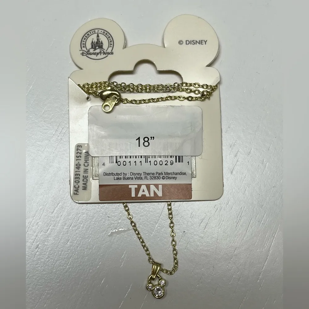 NWT  Parks April Swarovski Birthstone Mickey Necklace - Image 3