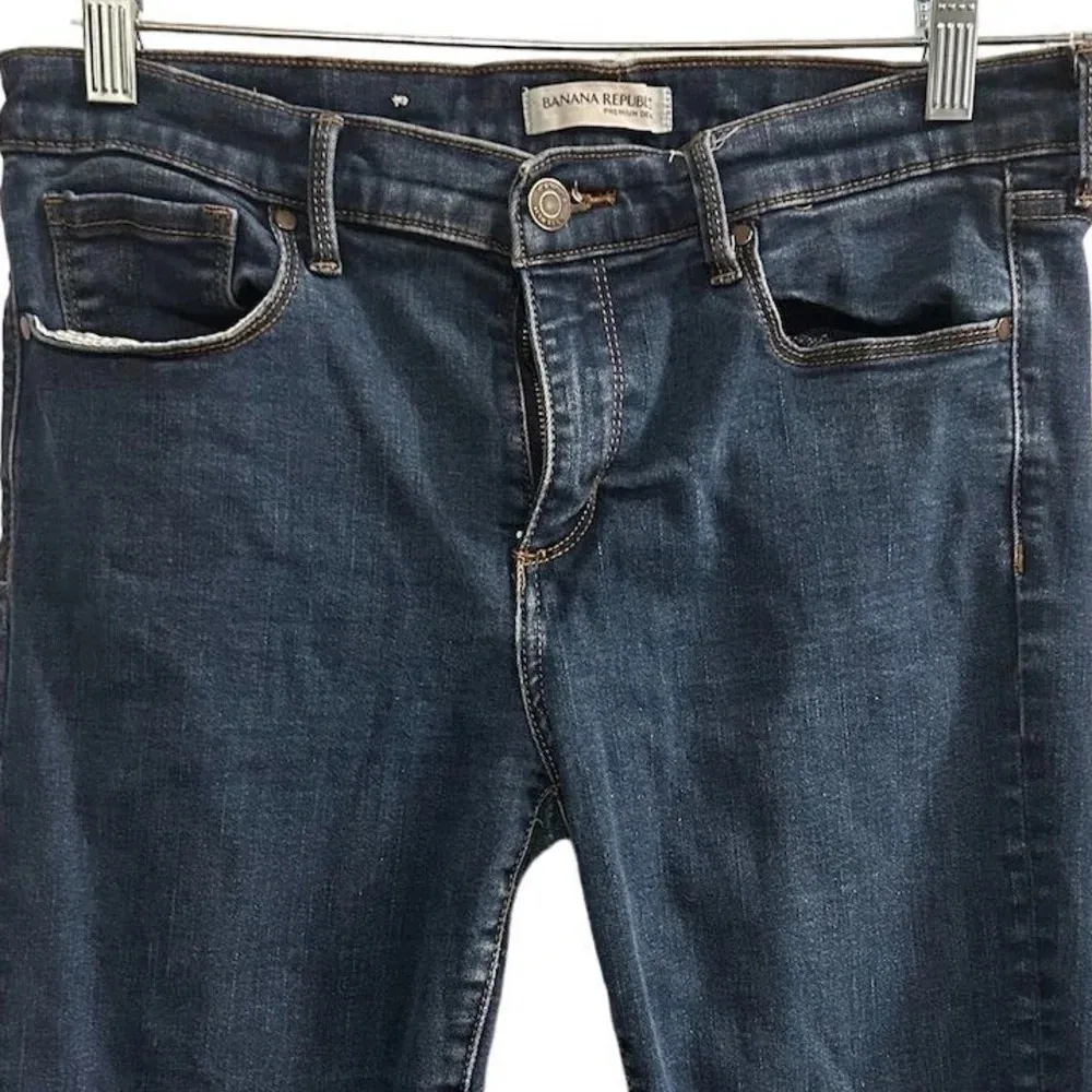 Banana Republic  Women's Skinny Jeans Size 30 Dark Wash Blue Denim - Image 5