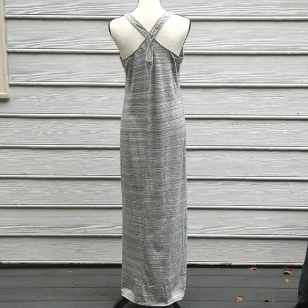 Loft Striped Racerback Maxi Dress with Side Slit - Image 6