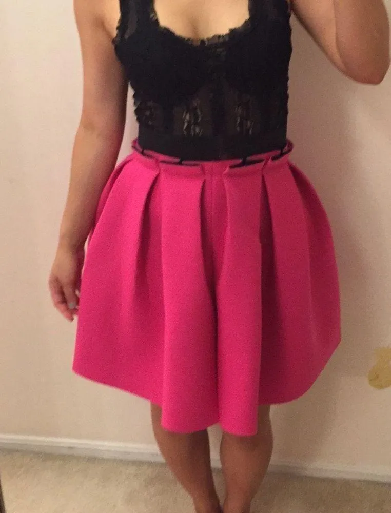 Pink Neoprene skirt. Xs - Image 3