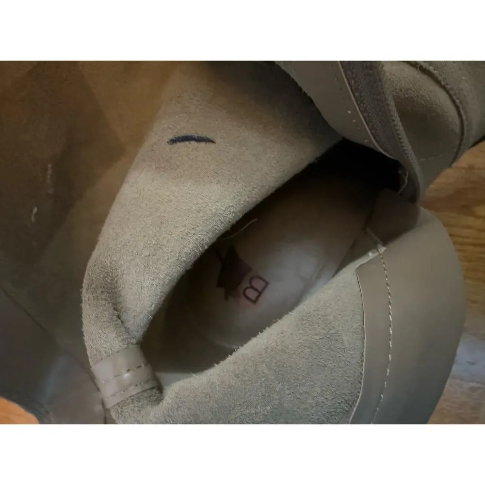 BP Surina Lea Women’s 10M Leather Suede Tan Chunky Block Heal Ankle Bootie Boots - Image 7