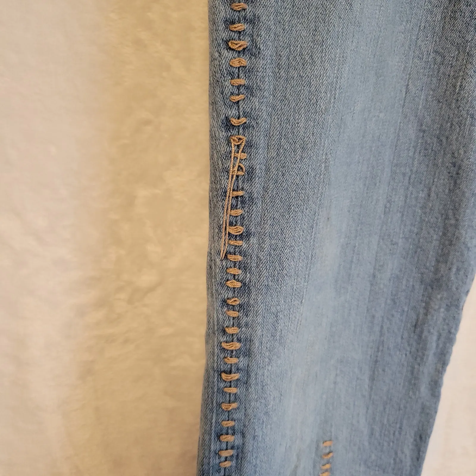 Vintage Parasuco Y2K 90s Jeans‎ 70s Hippie Boho Low Rise Festival Denim Size 29 Blue - Image 7